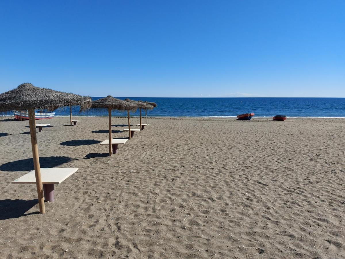 Noria 2, Pied Dans Le Sable, Magnifique Vue Mer, Piscine, Garage, Climatisation San Luis de Sabinillas Exterior photo