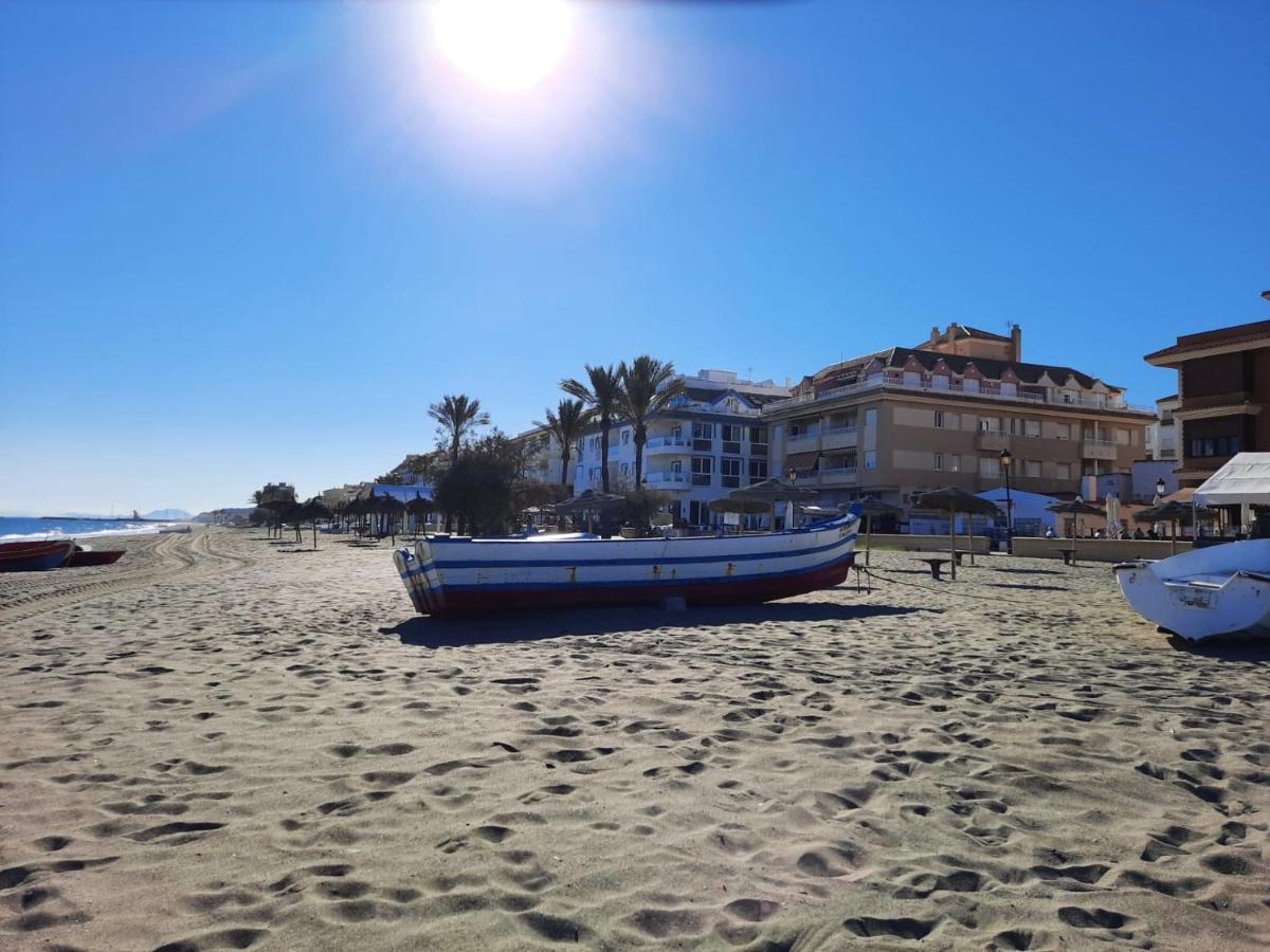 Noria 2, Pied Dans Le Sable, Magnifique Vue Mer, Piscine, Garage, Climatisation San Luis de Sabinillas Exterior photo