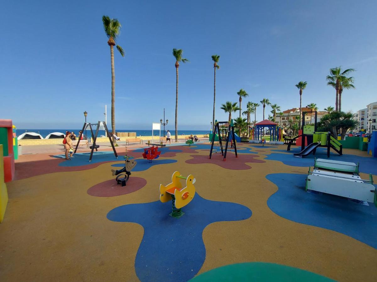 Noria 2, Pied Dans Le Sable, Magnifique Vue Mer, Piscine, Garage, Climatisation San Luis de Sabinillas Exterior photo